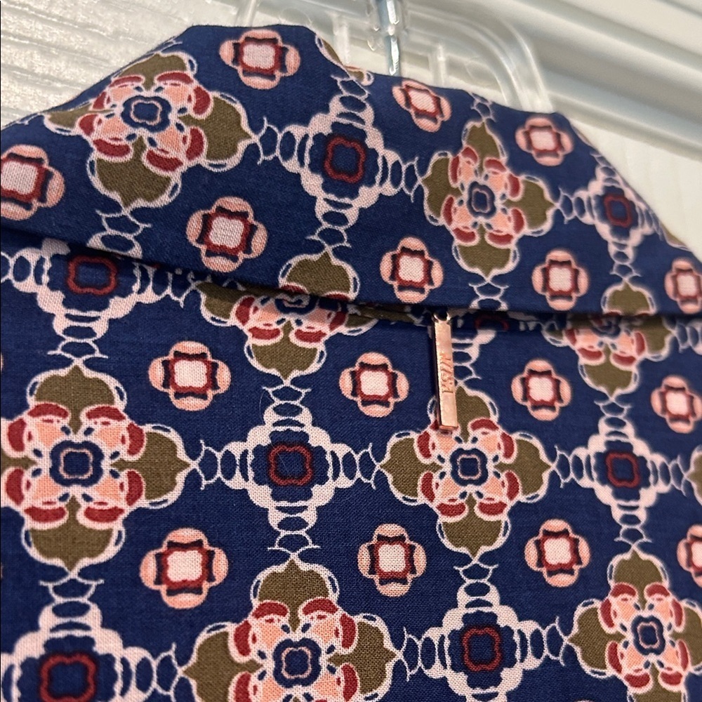 Misa Los Angeles Navy Floral Long Sleeve Dress - Picture 11 of 11